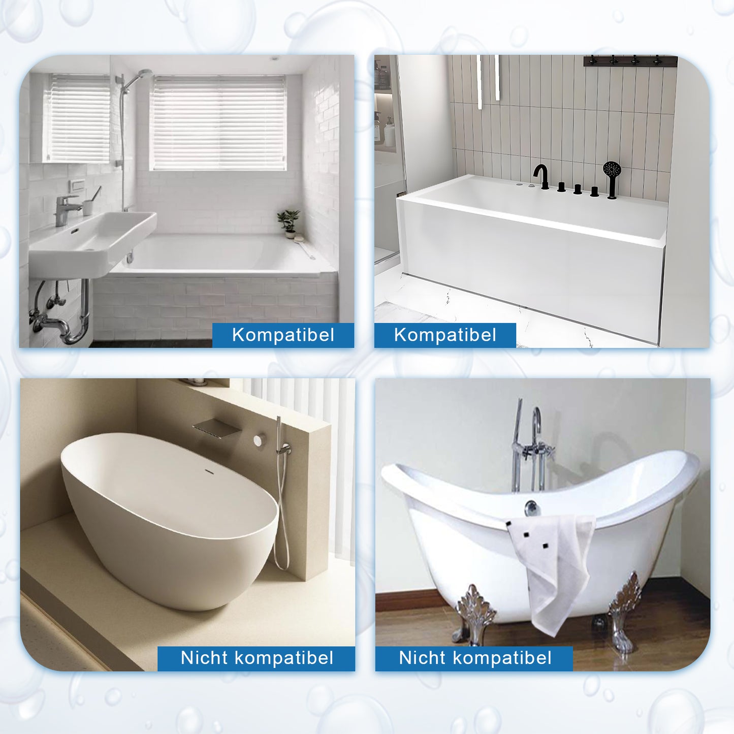 Ozean Tiere Badewanne Spritzschutz für Kinder, drehbare Design Badewanne Wanne Tablett, Wanne Regal und Organizer für Baby Bad Spielzeug, Bad Spielzeug Tolder für Kleinkinder Kinder Baby (Grau)